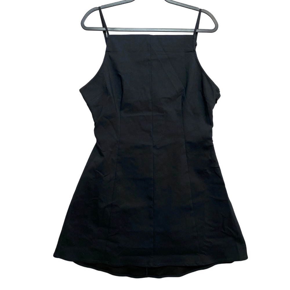 Kimchi Blue Mini Dress Womens XL Black Square Neck A Line NWT